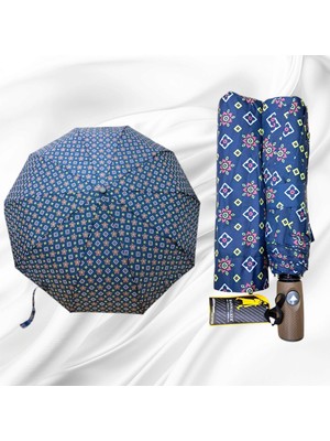 PremiumPort Dayanıklı Fiber Gövde Otomatik Rüzgar Kırılmaz 10 Telli Şemsiye