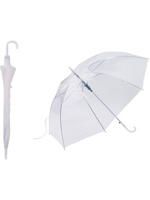 PremiumPort Şeffaf Premium Şemsiye – Modern ve Şık Tasarım, Dayanıklı ve Hafif Yapı