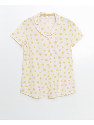 Lc Waikiki Yeni Sezon Gömlek Yaka Çiçekli Hamile Pijama Üstü