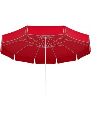 PremiumPort Büyük 1x1 Plaj Şemsiyesi, 200CM Çap, 10 Tell, Su Geçirmez Kumaş
