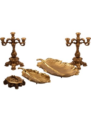 NuN Studio Beşli Salon Seti Altın