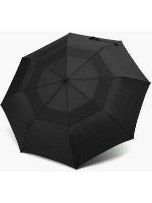 PremiumPort 3202 Fiber Çift Katlı Spiral Otomatik Rüzgar Geçirmez Şemsiye