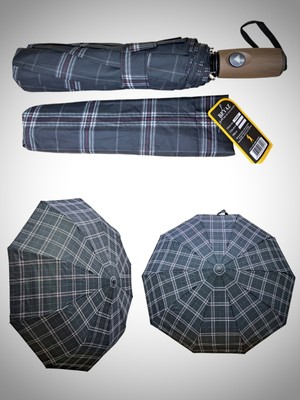 Rubenis Otomatik 10 Telli Fiber Gövde Rüzgara Dayanıklı Şemsiye