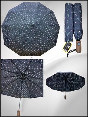 PremiumPort Dayanıklı Fiber Gövde Otomatik 10 Telli Rüzgarda Koruyucu Şemsiye