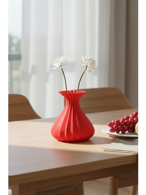 Oalpo Vazo Modern Estetik 3D Baskı, Dekoratif, Bohem Siyah