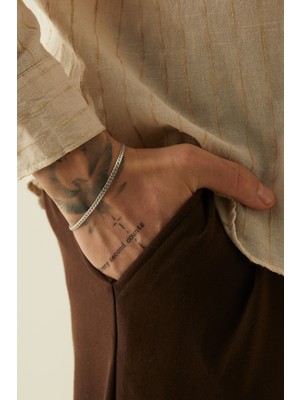 Normadia Erkek Paslanmaz Çelik Snake Bileklik, Şık ve Dayanıklı Takı