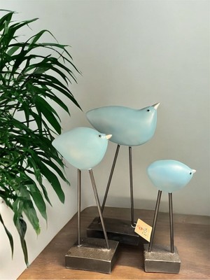 NuN Studio Kaideli Üçlü Kuş Biblo