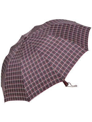 PremiumPort Kadın 10 Telli Ekose Desenli Renkli Şemsiye, Şık ve Hafif Tasarım