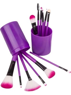 Pazarcan Makyaj Fırçası 12 Parça Set Yumuşak Uçlu Göz Makyajına Uygun Hafif ve Taşınabilir Çanta