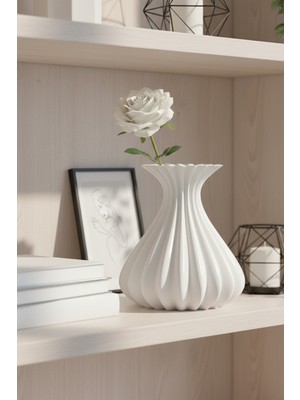 Oalpo Estetik 3D Baskı Vazo Modern Tasarım PLA Malzemeden