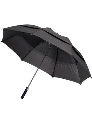 PremiumPort Hava Perdeli Büyük Boy Erkek Şemsiye, 2 Kat Güçlü ve Şık Tasarım