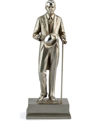 NuN Studio Bastonlu Atatürk Figürü Gümüş