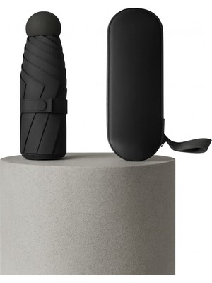 PremiumPort Mini Kapsül Şemsiye, Su Geçirmez, Uv Koruma, Taşınabilir, Özel Kılıflı