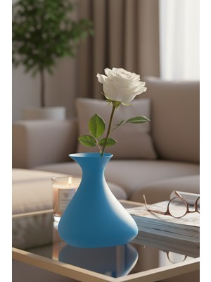 Oalpo Vazo Modern Estetik 3D Baskı, Dekoratif, Bohem Siyah