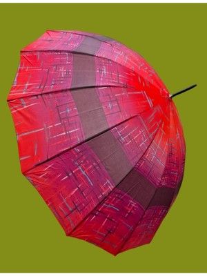 Rubenis Şık 16 Telli Otomatik Baston Şemsiye, Hafif ve Dayanıklı Tasarım