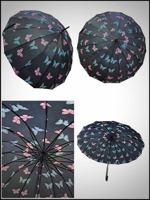 Rubenis Şık 16 Telli Otomatik Baston Şemsiye, Dayanıklı ve Pratik Kullanım