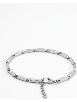 Normadia Erkek Için Ayarlanabilir Çelik Bileklik, Modern Üçgen ve Küp Tasarımı