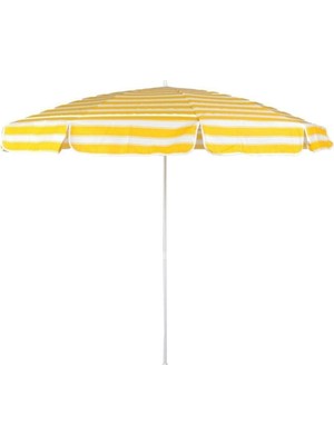PremiumPort 2 Metre Sarı Plaj Şemsiyesi, Hafif ve Şık Koruma Sunar