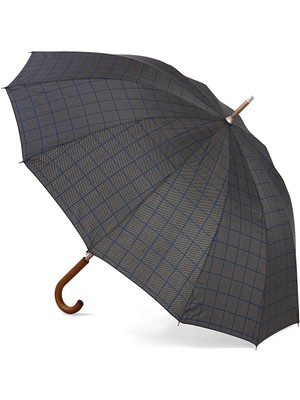 PremiumPort Çizgi Desenli 12 Fiber Telli Şemsiye, Şık ve Dayanıklı Tasarım