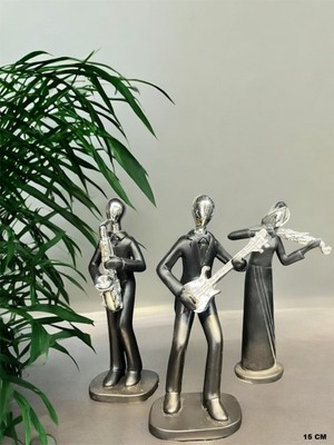 NuN Studio Müzisyen Üçlü Biblo