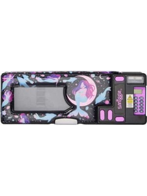 Smiggle Limitless Siyah Pop-Out Kalem Kutusu – Sürpriz Özellikli, Çok Bölmeli