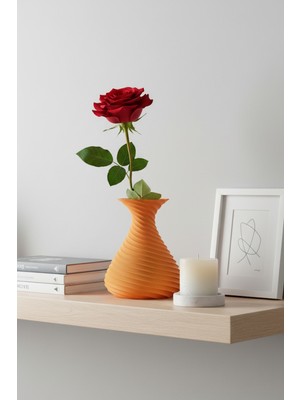 Oalpo Vazo Modern Estetik 3D Baskı, Dekoratif, Bohem Siyah