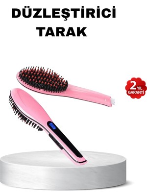 Pazarcan Dijital Ekranlı Seramik Saç Düzleştirici Tarak – 5 Kademeli Isı Ayarı, Iyon Kontrollü