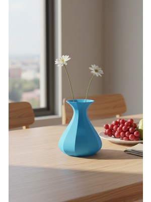 Oalpo Vazo Modern Estetik 3D Baskı, Dekoratif, Bohem Siyah