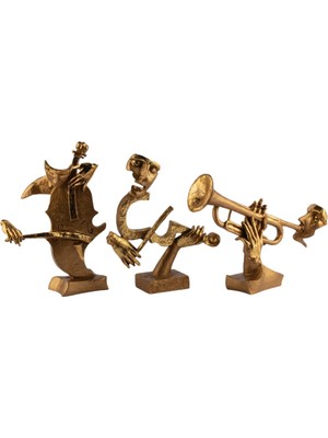 NuN Studio Üçlü Müziyen  Biblo Altın