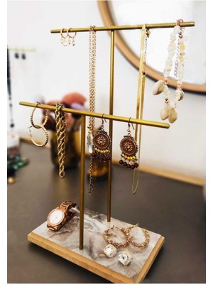 Altın Takı Standı ve Düzenleyici, Küpe, Bileklik, Kolye Seti Organizer