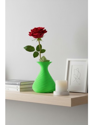 Oalpo Vazo Modern Estetik 3D Baskı, Dekoratif, Bohem Siyah