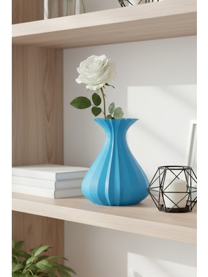 Oalpo Vazo Modern Estetik 3D Baskı, Dekoratif, Bohem Siyah