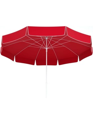PremiumPort Kırmızı 2 Metre Polyester Şemsiye, Hafif ve Dayanıklı Tasarım