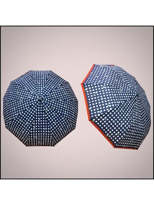 PremiumPort Rüzgarda Güçlü Fiber Gövde Otomatik Şemsiye, 10 Telli, Dayanıklı ve Şık