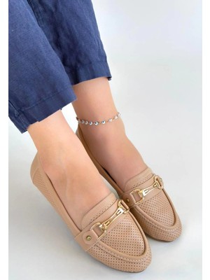 Pazarcan Rain Nude Cilt Babet Ayakkabı