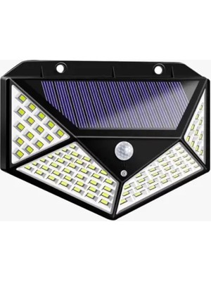 Solar Hareket Sensörlü Duvar Lambası 100 LED