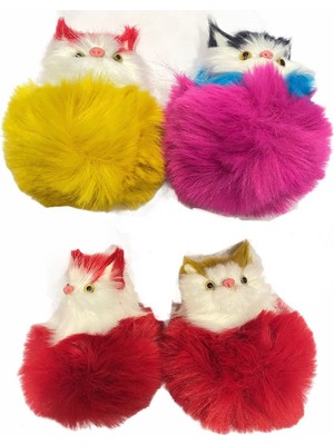 Pazarcan Catlife Göbekli Pofuduk Kedi Oyuncağı 10 cm