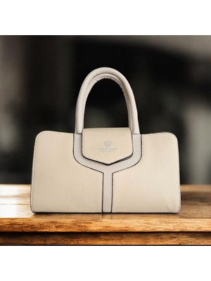 Valentina Victoria Valvic Hakiki Deri Orta Boy Kadın Klasik Çanta