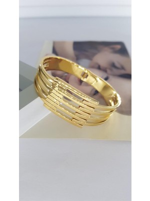 Normadia Şık Çelik Kaburga 5'li Kelepçe, Dayanıklı ve Parlak Tasarım