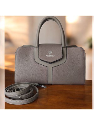 Valentina Victoria Valvic Hakiki Deri Orta Boy Kadın Klasik Çanta