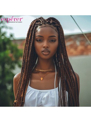 Pazarcan Sentetik Örgülük Saç Esperer 100 Gr. / Koyu Kumral