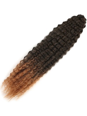 Pazarcan Brazilian Afro Dalgası Saç / Siyah / Bakır Ombreli