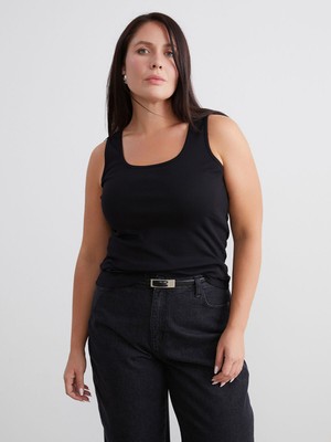 Lc Waikiki Yeni Sezon Büyük Beden U Yaka Kadın Atlet