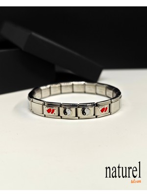 Normadia Paslanmaz Çelik Unisex Charm Bileklik, Şık ve Zarif Tasarım