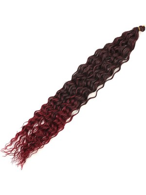 Pazarcan Rus Afro Dalgası Saç / Siyah / Kızıl Ombreli