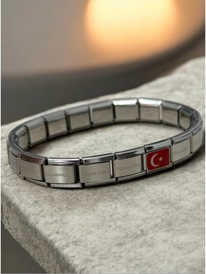 Normadia Şık Unisex Çelik Bileklik, Hediye Paketi ve Özel Not ile Türkiye Yapımı