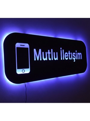 Dekoraven Işletmelere Özel Olarak Tasarlanabilen LED Işıklı Ahşap Tablo(Soru Sor Kısmından Yazınız)