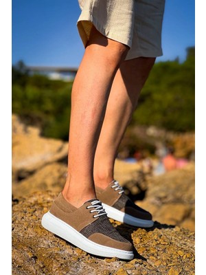 Pazarcan KB-042 Kuback Bağcıklı Taba Günlük Erkek Ayakkabı