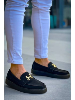 Pazarcan KB-027 Kuback Bağcıksız Kömür Süet H Günlük Erkek Ayakkabı