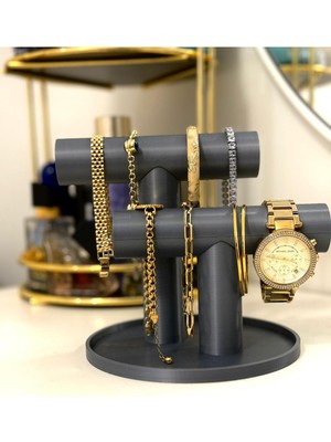 Şık ve Fonksiyonel Takı Organizeri, Bileklik, Kolye ve Saatler Için Stand
